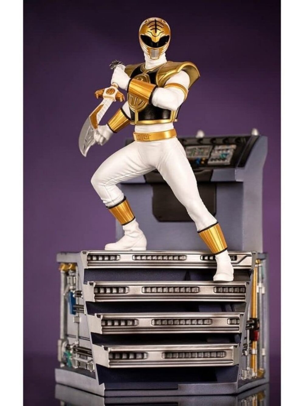 Mighty Morphin Power Rangers White Ranger BDS Art Scale Figure 1/10 Collectible